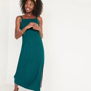 Sleeveless Linen Blend Maxi Shift Dress for Women